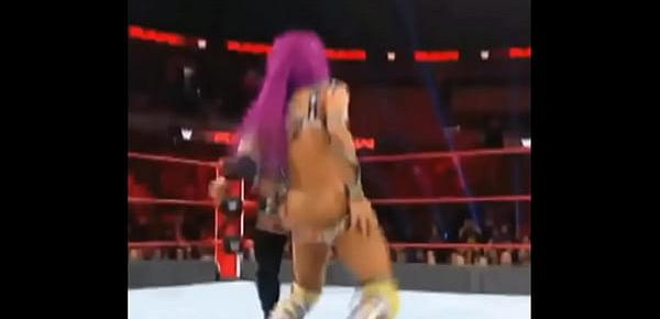  Sasha Banks wardrobe malfunction.